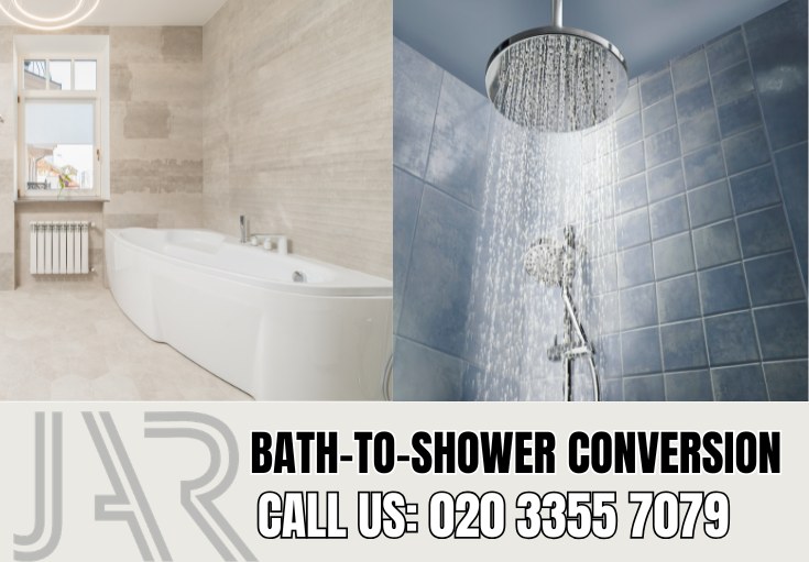 Bath to Shower Conversion by Merton Bathroom Fitters